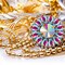 156 Pieces Sew on Rhinestones Claw Flatback Crystal Rhinestones Metal Prong Setting Rhinestones Acrylic Glass Sewing Gems for Clothes DIY Craft Shoes Dress Jewelry Making (Gold Claw, White AB)